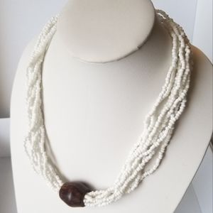 Seed bead necklace